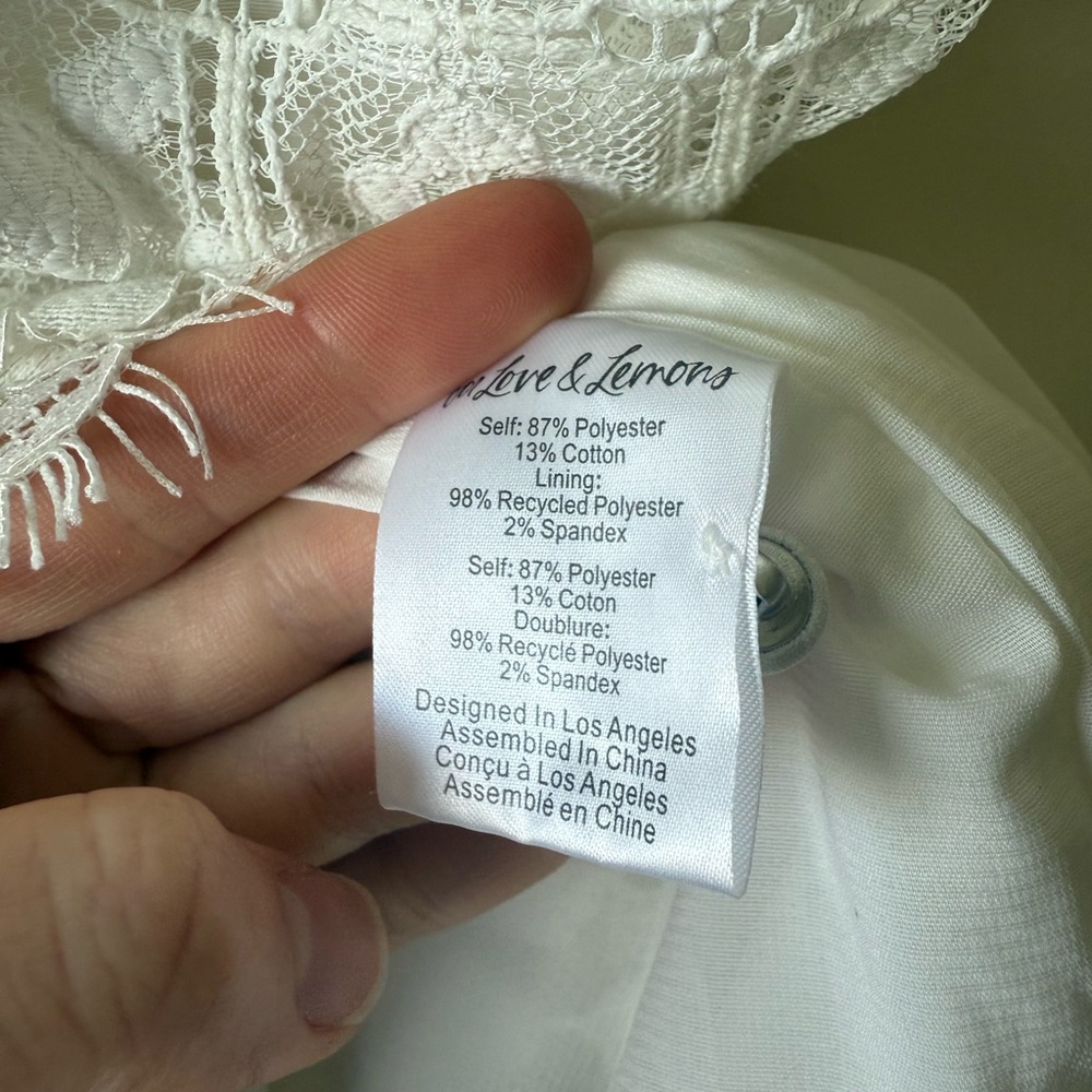 For Love And Lemons Samira Mini Dress Size M - Picture 6 of 9